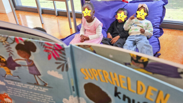Voorlezen in de schoolbieb