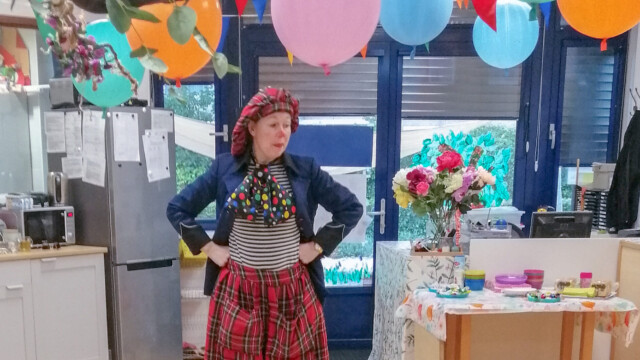 Afsluiting schooljaar met Clown Ellebel