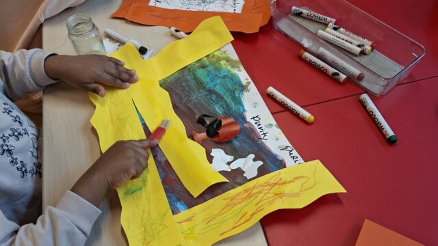 Thema Kunst: schilderij maken, lijst versieren en om je schilderij plakken