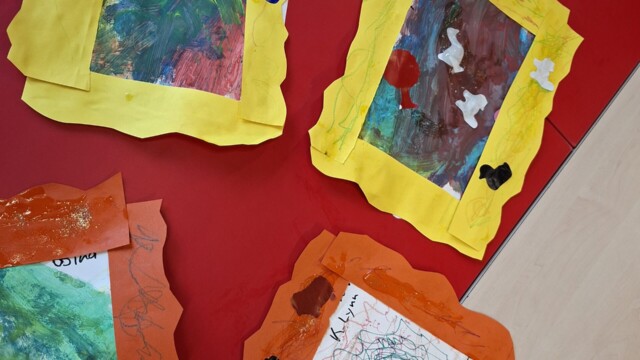 Thema Kunst: schilderij maken, lijst versieren en om je schilderij plakken