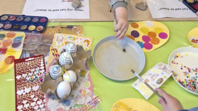 Thema Pasen: paaseieren schilderen