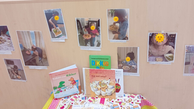 Ouderbetrokkenheid Thema eten & drinken: foto's opgestuurd door ouders waarop hun kind een gerecht eet uit hun geboorteland, of uit het geboorteland van hun familie.